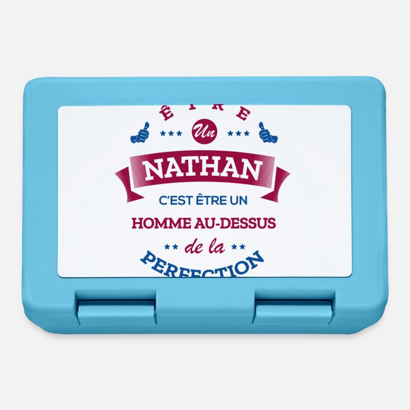 NATHAN PARFAIT - NOM NATHAN - Boîte à goûter - bleu saphir