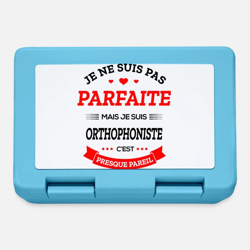 ORTHOPHONISTE PARFAITE - Boîte à goûter - bleu saphir