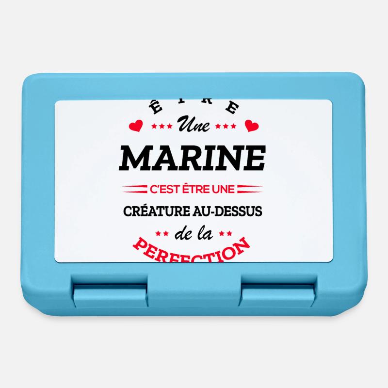MARINE PARFAITE - NOM MARINE - Boîte à goûter - bleu saphir