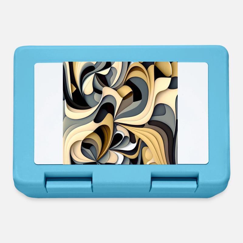 Modèle abstrait moderne - Boîte à goûter - bleu saphir