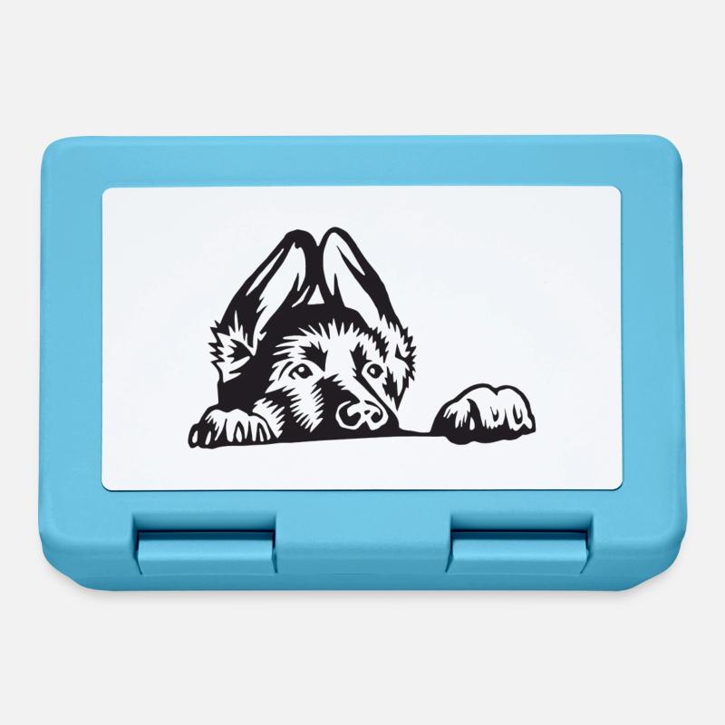 German shepherd - Lunchbox - sapphire blue