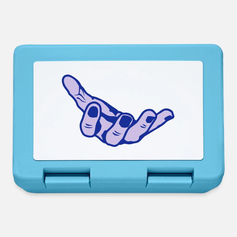 hand open hand open offene mano - Lunchbox - sapphire blue