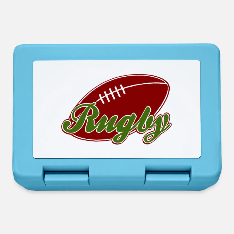 rugby - Boîte à goûter - bleu saphir