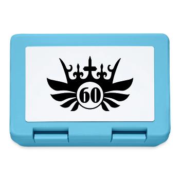 60 - Boîte à goûter - bleu saphir - Devant