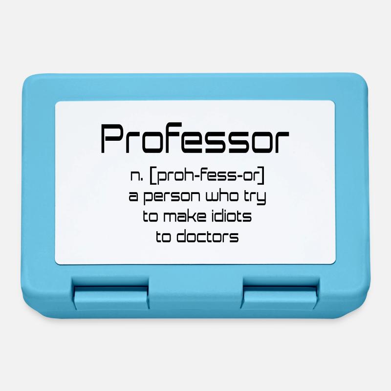 professor - Brotdose - Saphirblau