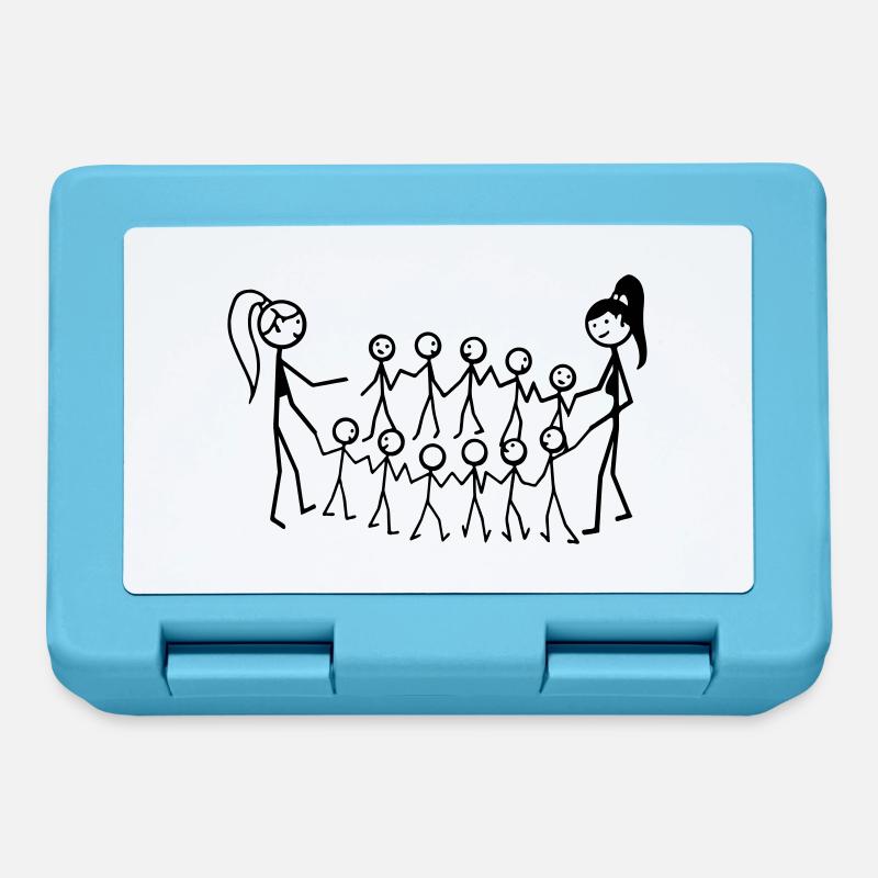 Kindergarten Erzieher - Brotdose - Saphirblau