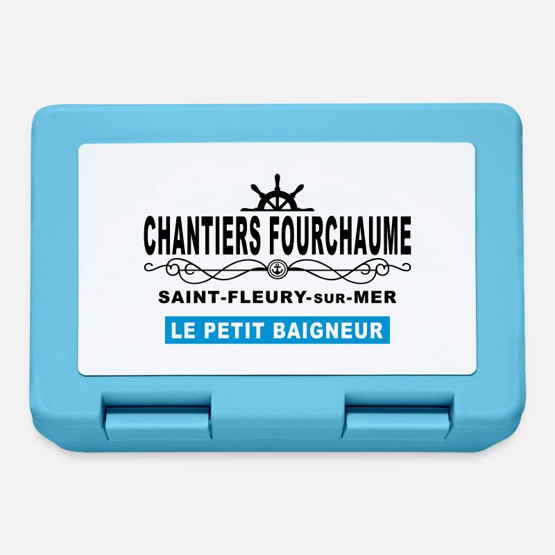 chantiers fourchaume - Boîte à goûter - bleu saphir