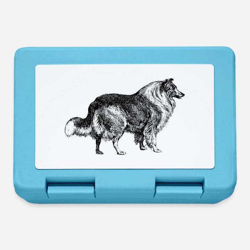 Collie - Boîte à goûter - bleu saphir