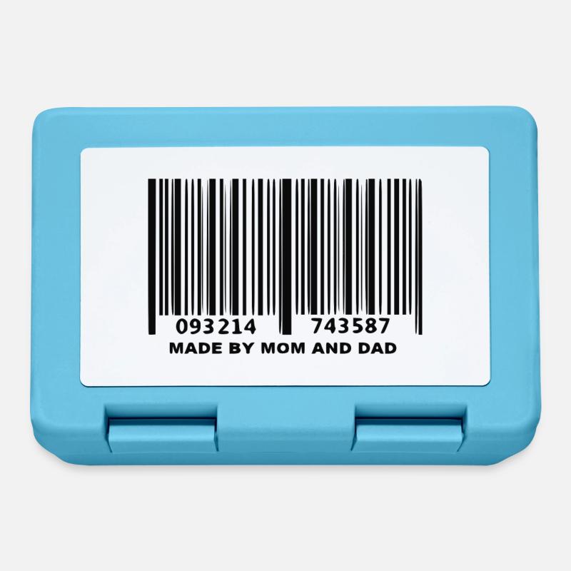Barcode mom and dad - Lunchbox - sapphire blue
