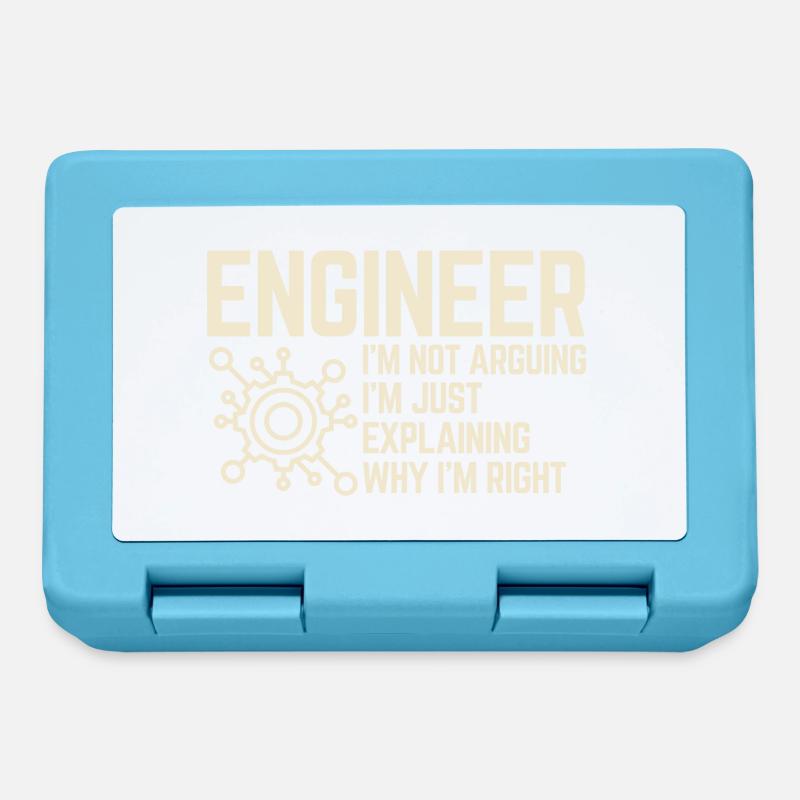 Engineer I’m not Arguing - Boîte à goûter - bleu saphir
