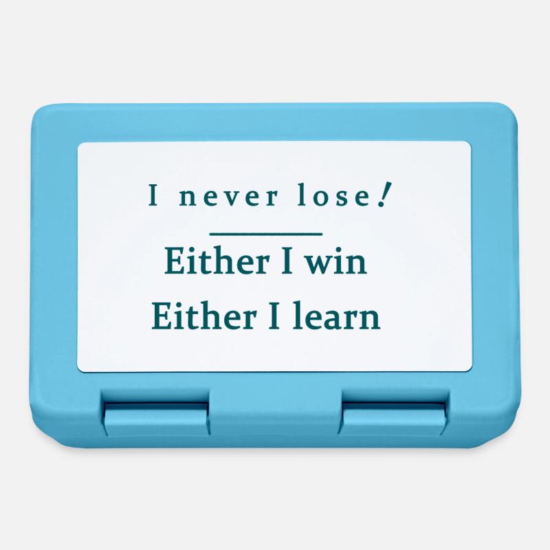 I never lose - Boîte à goûter - bleu saphir