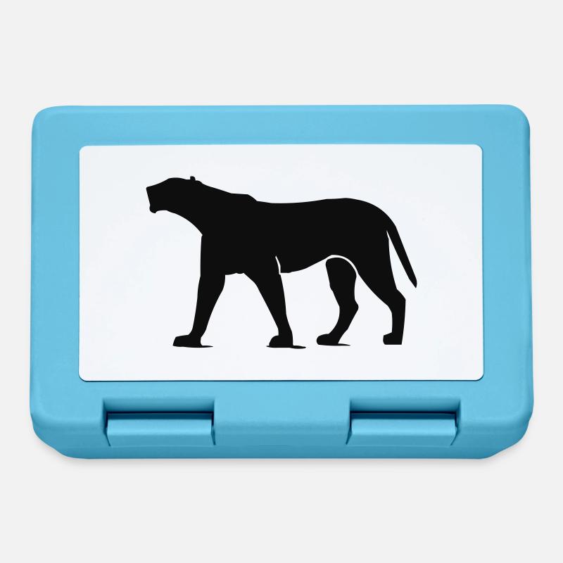 Animal panthère - Boîte à goûter - bleu saphir
