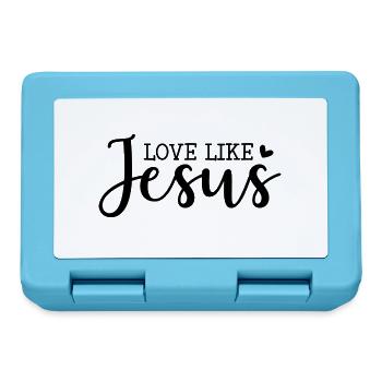 Lieben wie Jesus - Brotdose - Saphirblau - Vorne