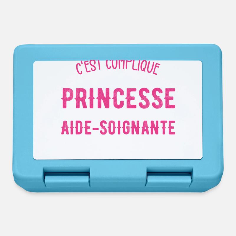 Princesse et Aide-soignante - Boîte à goûter - bleu saphir