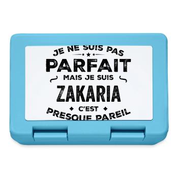 Zakaria – Un Prénom, Une Légende Drôle et Fière - Boîte à goûter - bleu saphir - Devant