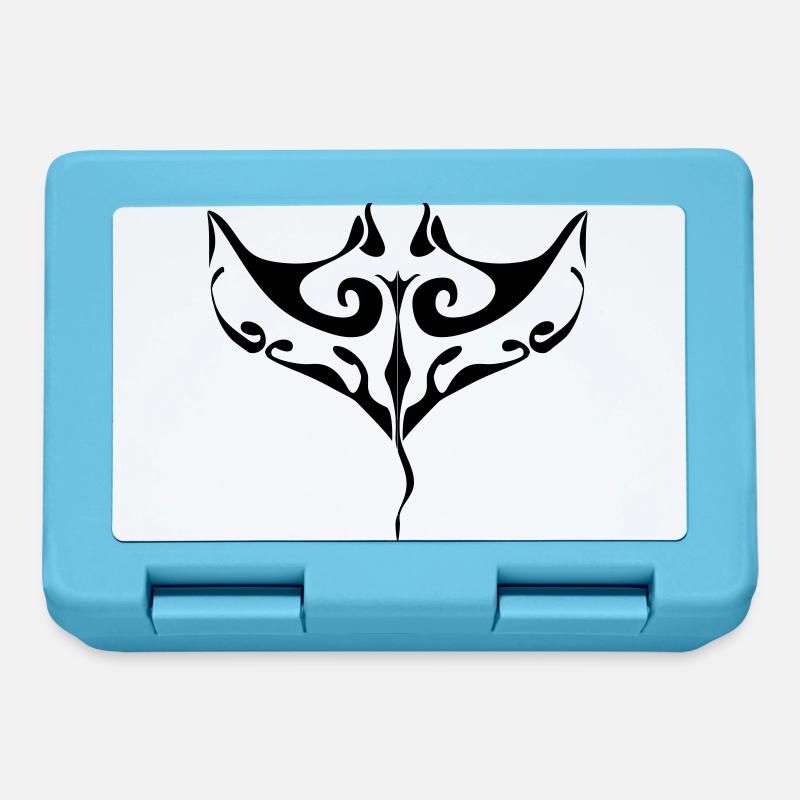 manta ray tatoo - Boîte à goûter - bleu saphir