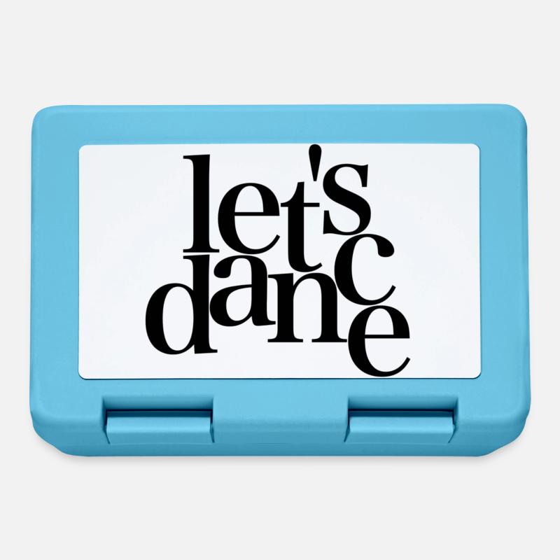 let's dance - black - Danceshirt - Brotdose - Saphirblau