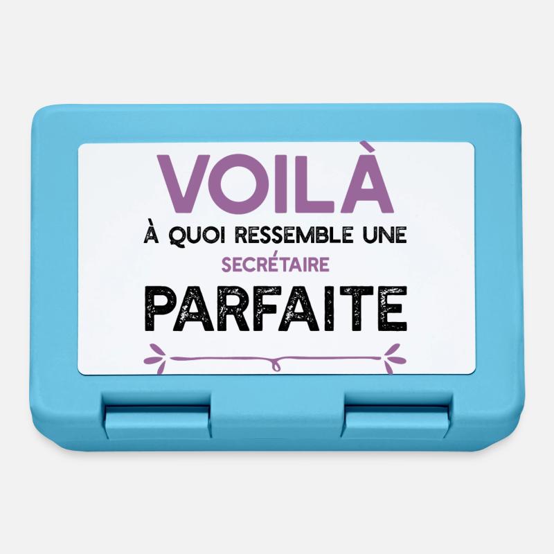 Une Secrétaire parfaite cadeau - Boîte à goûter - bleu saphir