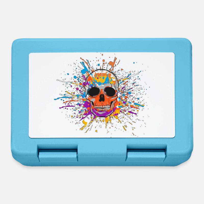 TREND SKULL - Brotdose - Saphirblau