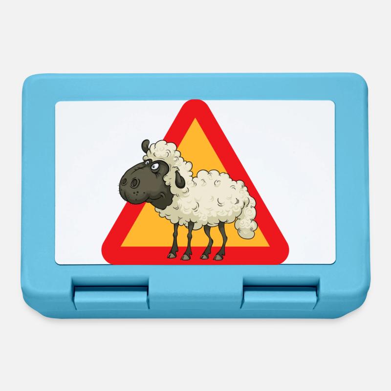 mouton - Boîte à goûter - bleu saphir
