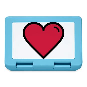 Valentine's Heart - Lunchbox - sapphire blue - Front