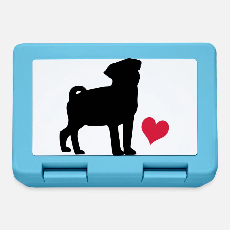 Mops - Boîte à goûter - bleu saphir