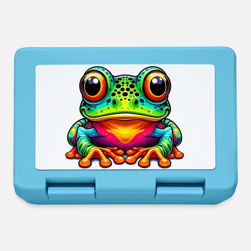 Frosch - Brotdose - Saphirblau