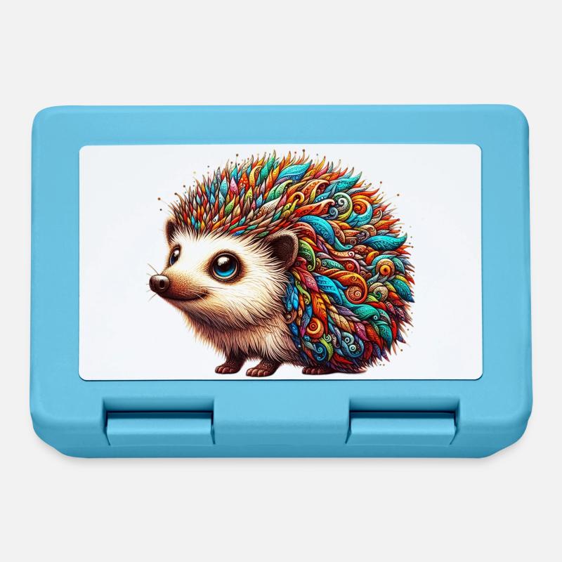 Igel - Brotdose - Saphirblau