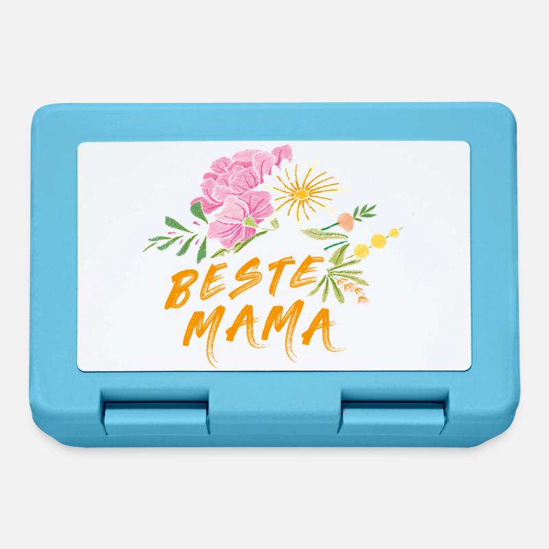 Beste Mama - Brotdose - Saphirblau