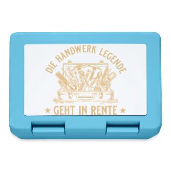Handwerk Legende geht in Rente Geschenk - Brotdose - Saphirblau - Vorne