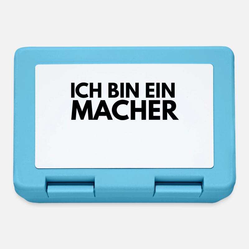 ich bin ein Macher - Brotdose - Saphirblau