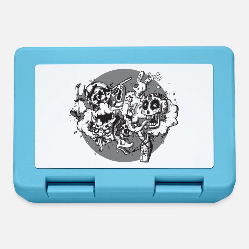 Graffiti mix - Blessed be the fools - Lunchbox - sapphire blue