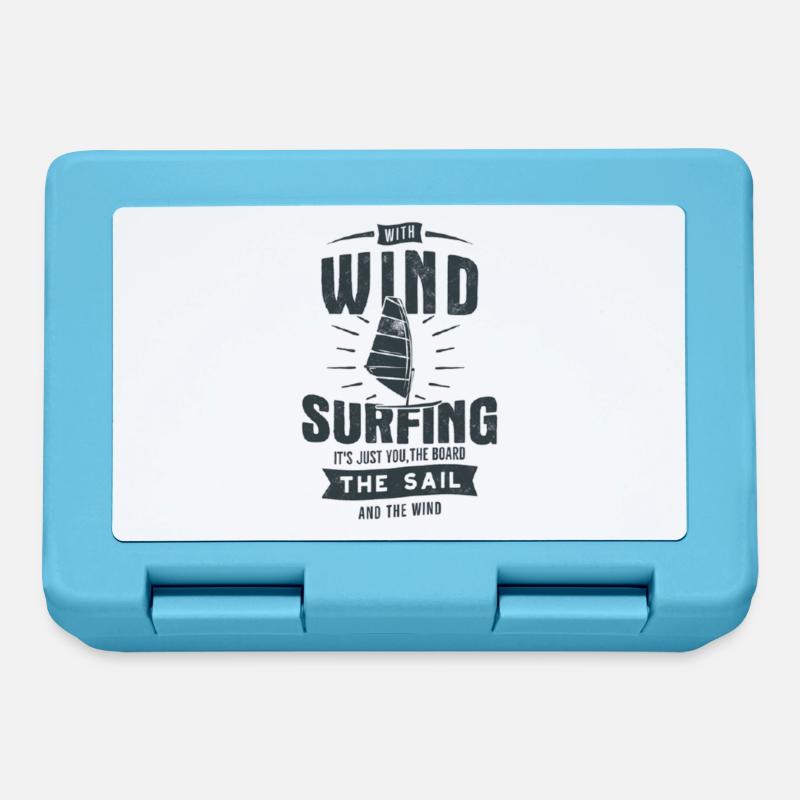 Windsurfing - Brotdose - Saphirblau