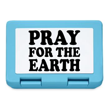 Pray for the earth - Lunchbox - sapphire blue - Front