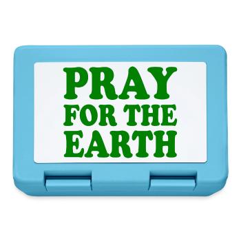 Pray for the earth - Lunchbox - sapphire blue - Front