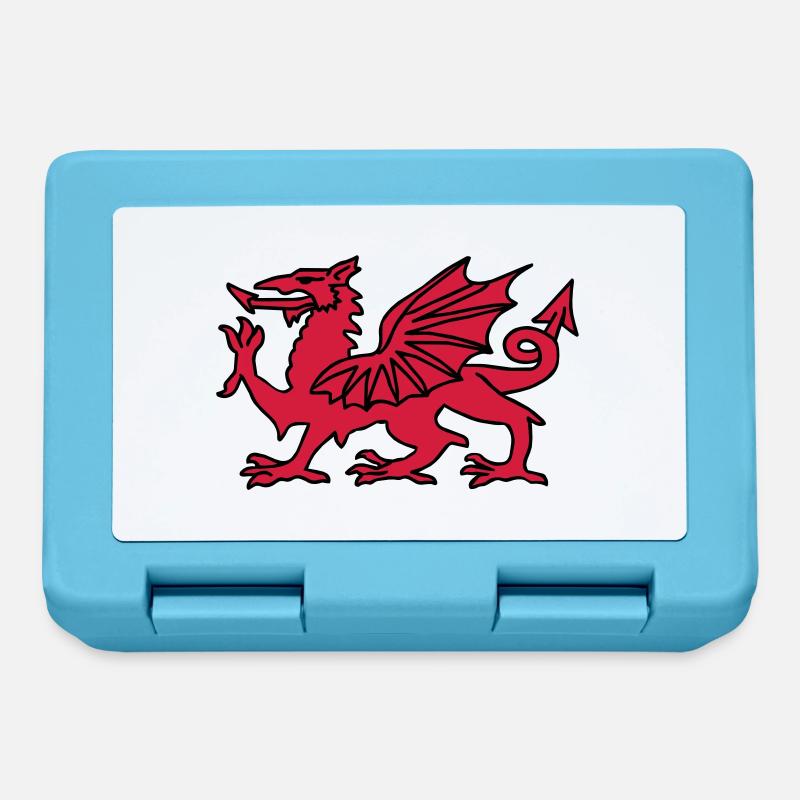 Welsh Dragon - Lunchbox - sapphire blue