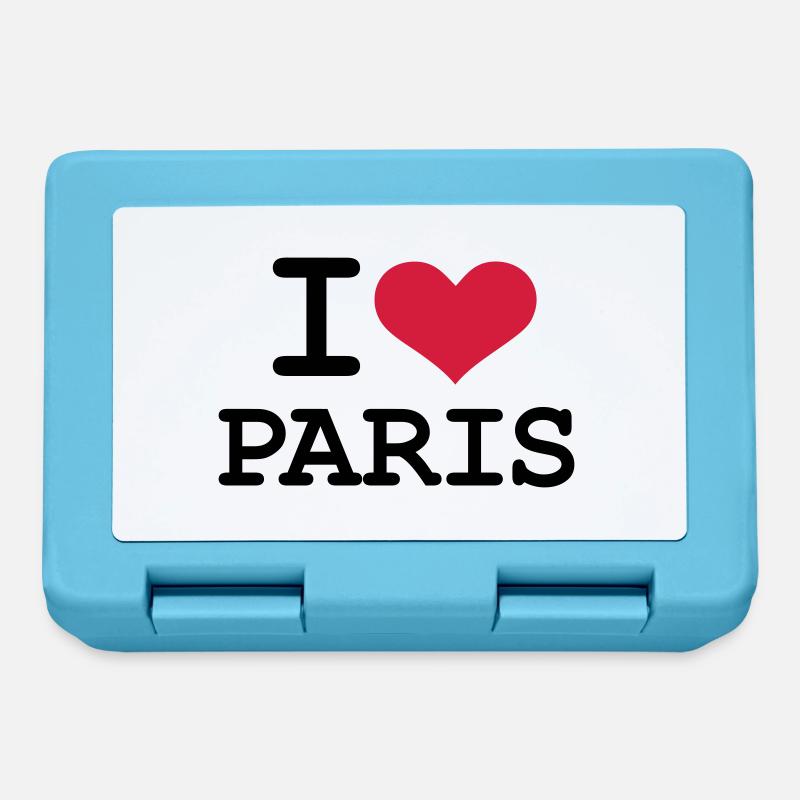 I - love - Paris - Lunchbox - sapphire blue
