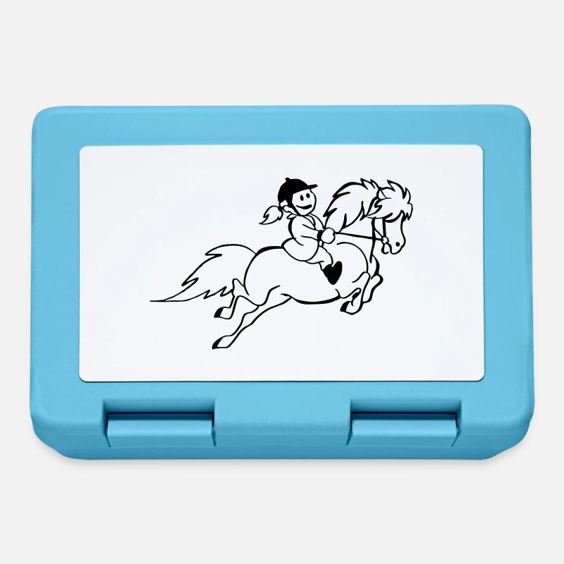 Pony Reiter - Brotdose - Saphirblau
