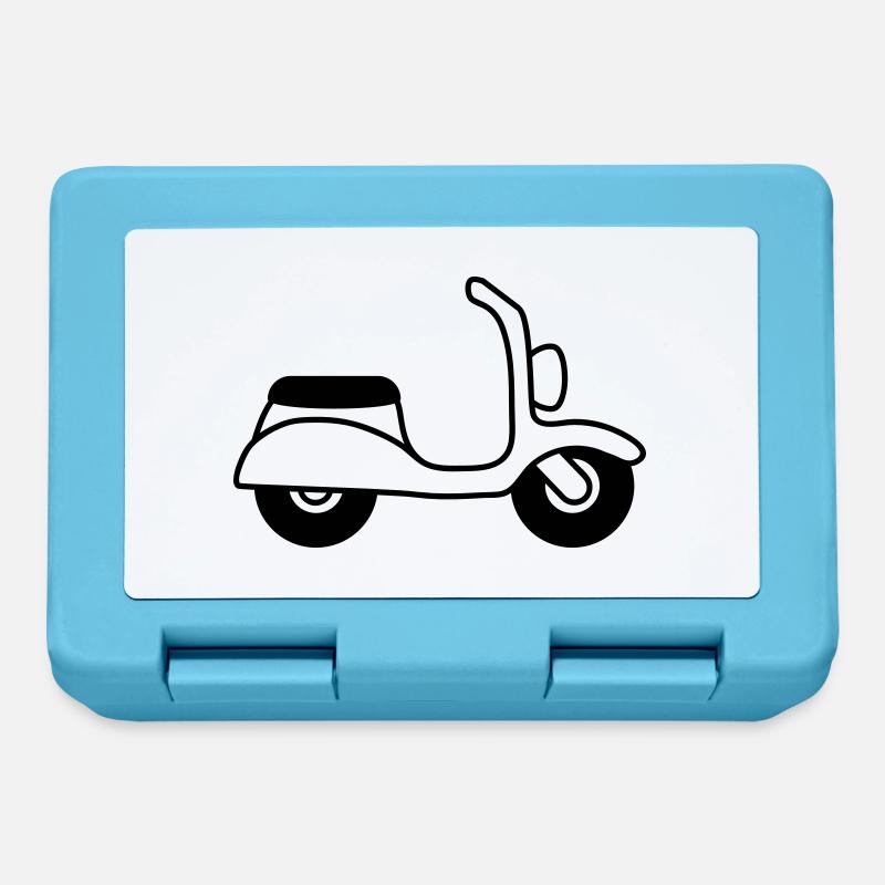 Moped - Brotdose - Saphirblau
