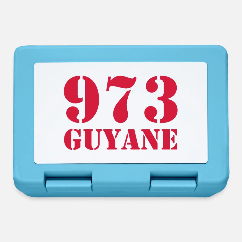 973 Guyane - Boîte à goûter - bleu saphir