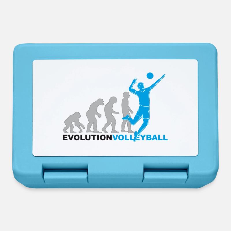 Évolution des joueurs de volley-, de volley-, de volley- - Boîte à goûter - bleu saphir