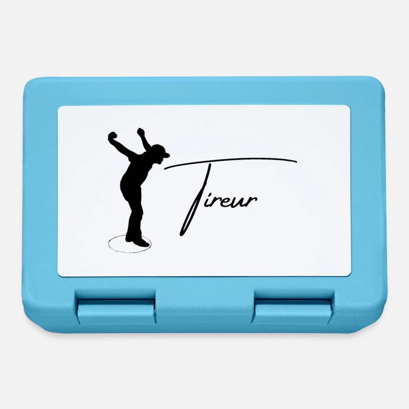 Boule Silhouette Tireur - Boîte à goûter - bleu saphir