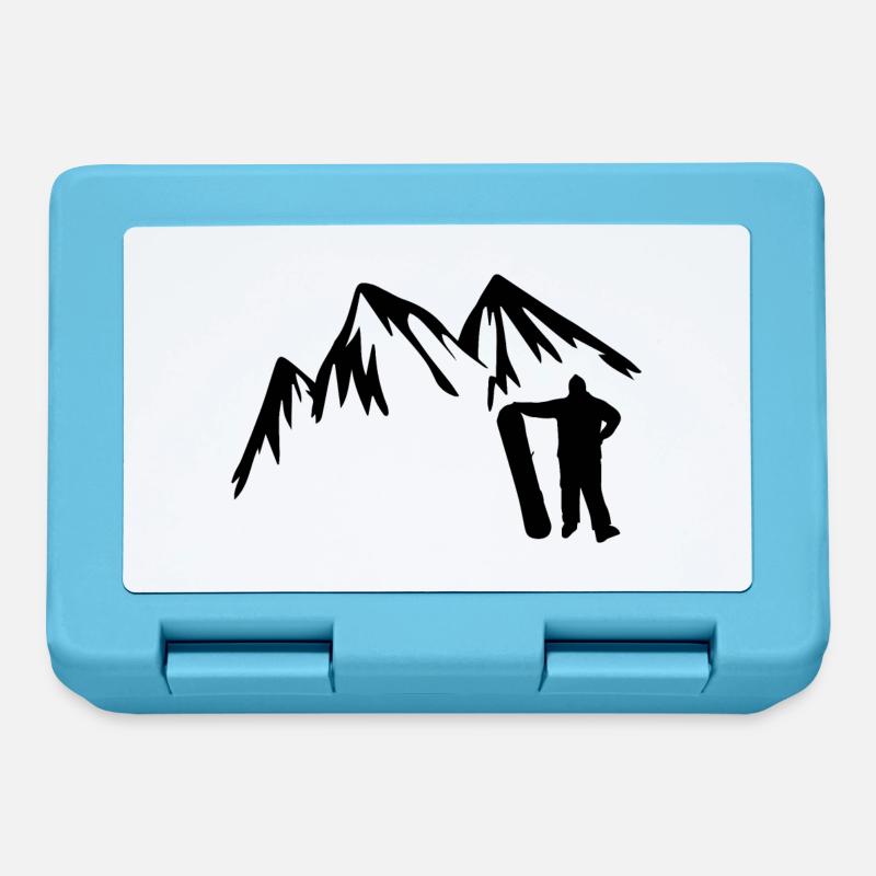 Snowboard Snowboarder - Boîte à goûter - bleu saphir