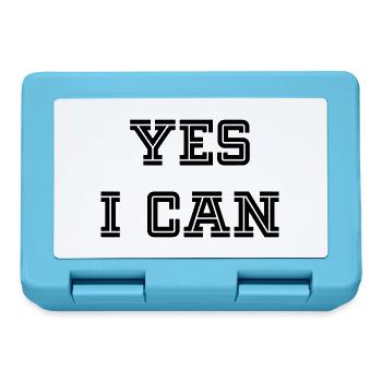 YES I CAN - Lunchbox - sapphire blue - Front