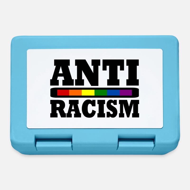 antiraciste - Boîte à goûter - bleu saphir