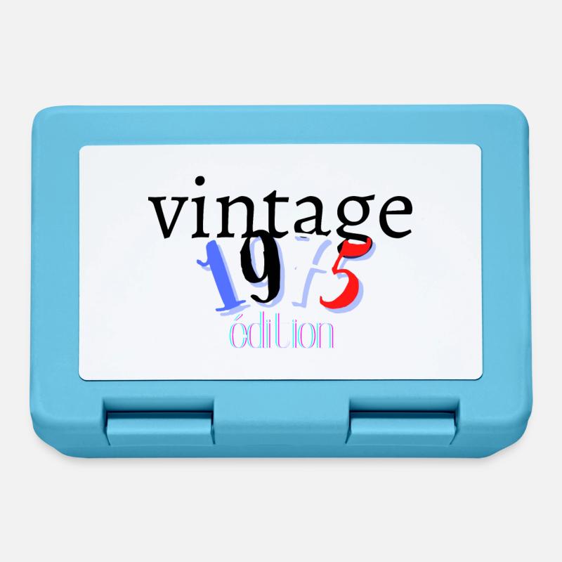 vintage - Boîte à goûter - bleu saphir
