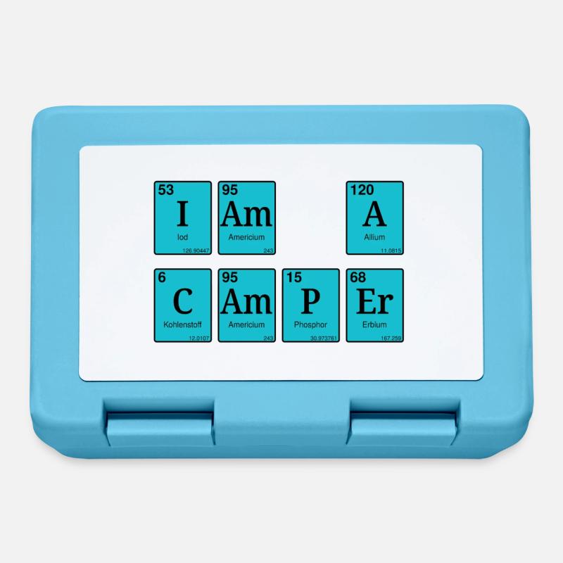 I am a camper - Brotdose - Saphirblau