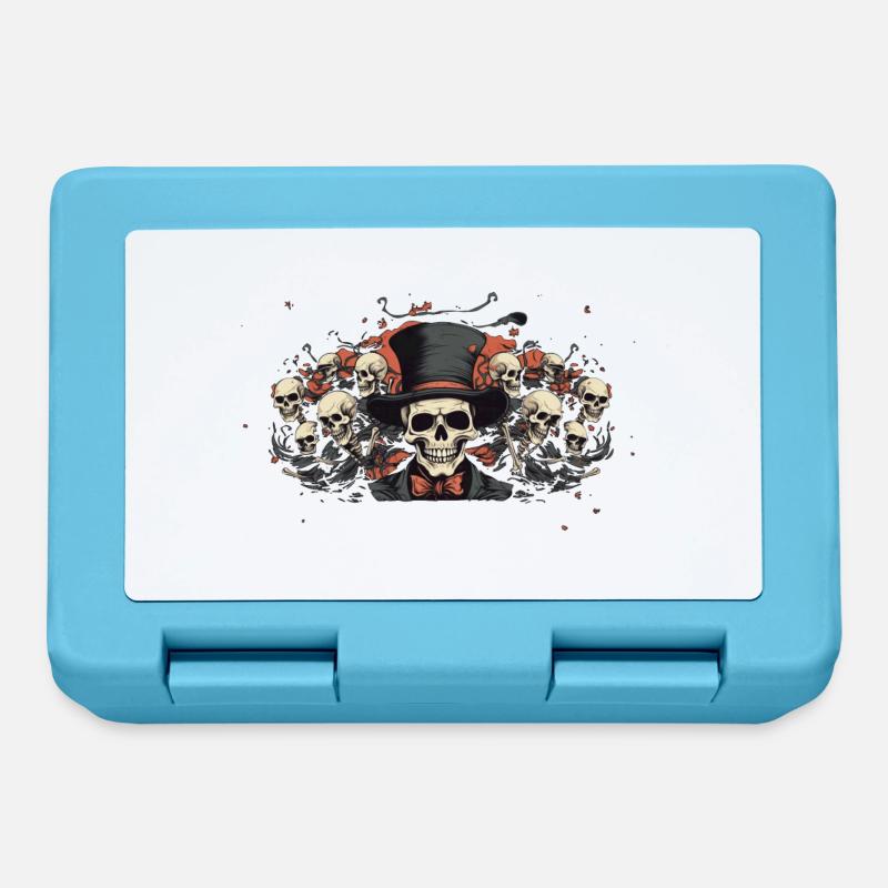 Skeletons - Lunchbox - sapphire blue