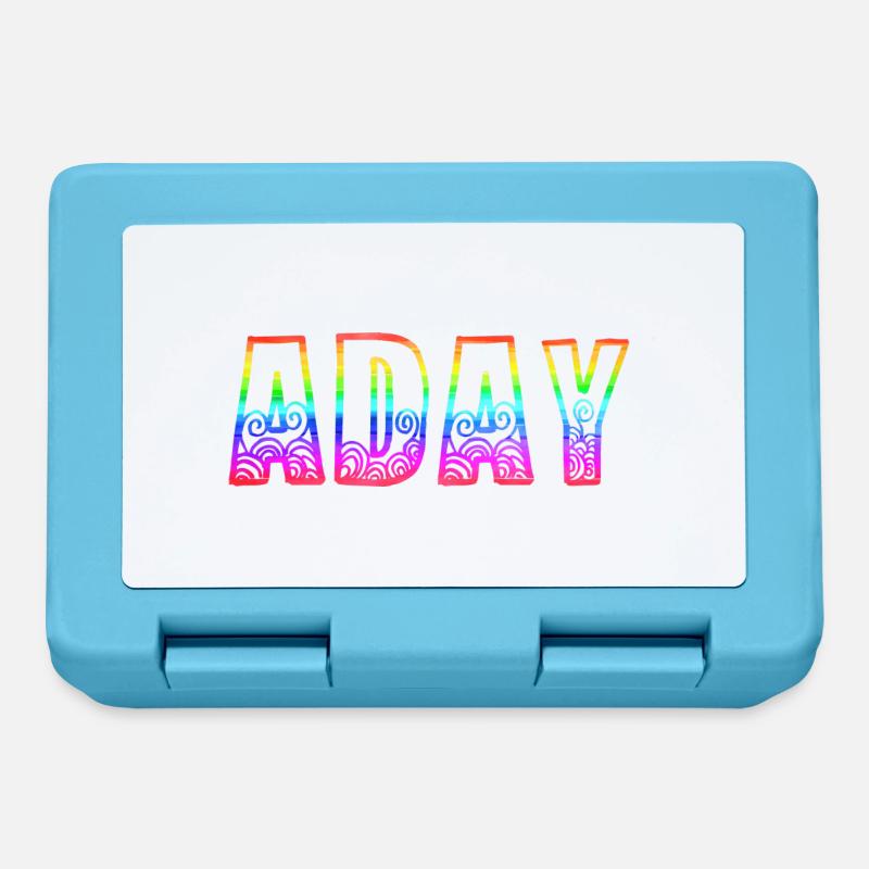 aday rs regenbogen - Brotdose - Saphirblau