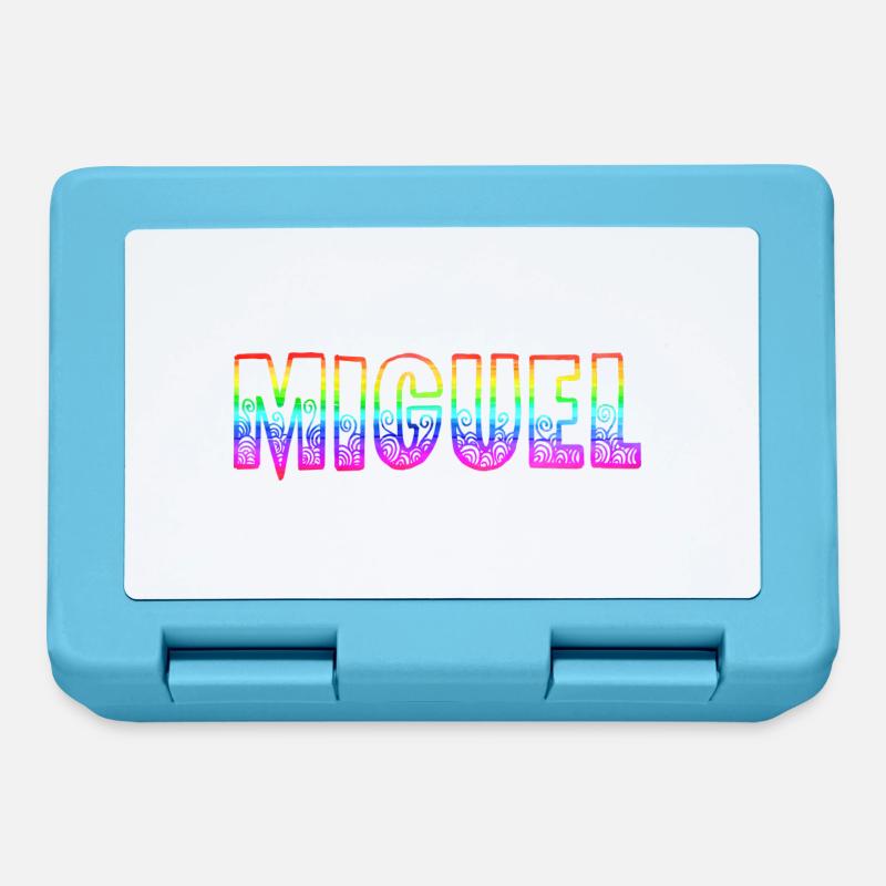 Miguel RS Arc-en-ciel - Boîte à goûter - bleu saphir